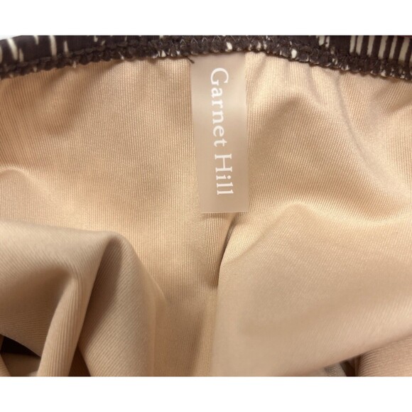 Women’s Garnet Hill Tankini‎ Halter Top Swim Brown Beige Tan Size 6 NWOT - Picture 7 of 7